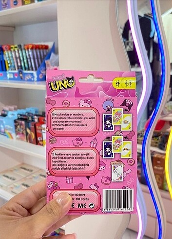 Sanrio Kuromi Uno Kart Oyunu Y2K - Görsel 2