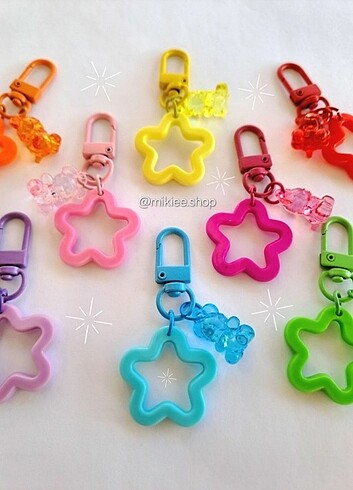 Accessorize Haribo Ayıcıklı Yıldız Anahtarlık & Çanta Süsü Y2K Fairycore