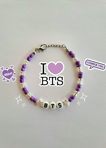 Accessorize BTS Takı Seti (Bileklik, Telefon Charmı, Çanta Süsü)