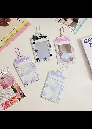 Kpop Pc Photocard Holder Sleeve Fotokart Yıldızlı