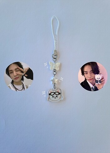 Jiniret Skzoo Stray Kids Telefon Charmı & Çanta Süsü Hyunjin