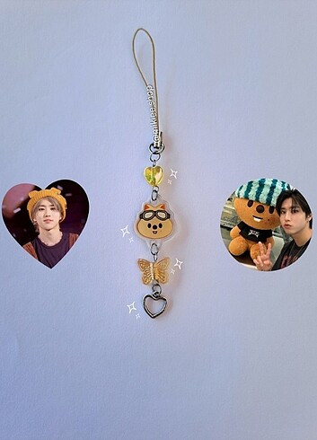 Han quokka Skzoo Stray Kids Telefon Charmı & Çanta Süsü Jisung