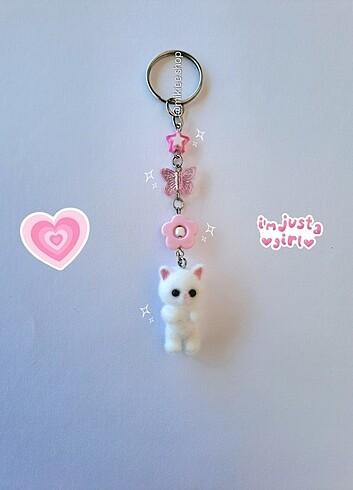Sylvanian Families Coquette Kedi Çanta Süsü & Anahtarlık Y2K