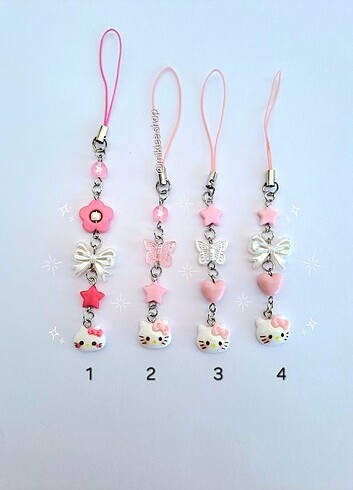 Hello Kitty Telefon Charmı & Çanta Süsü Y2K