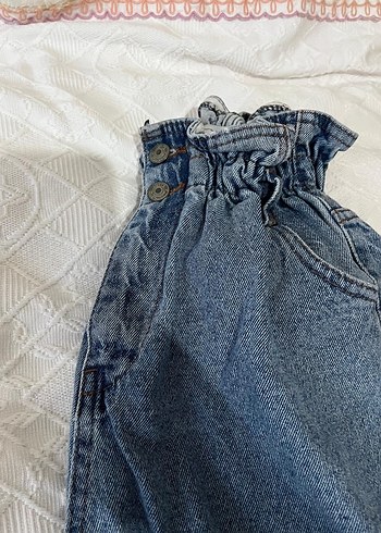 Gri Kadın Kot Pantolon, Rahat Kesim - Görsel 2