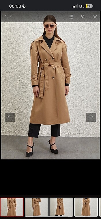 Trençkot camel