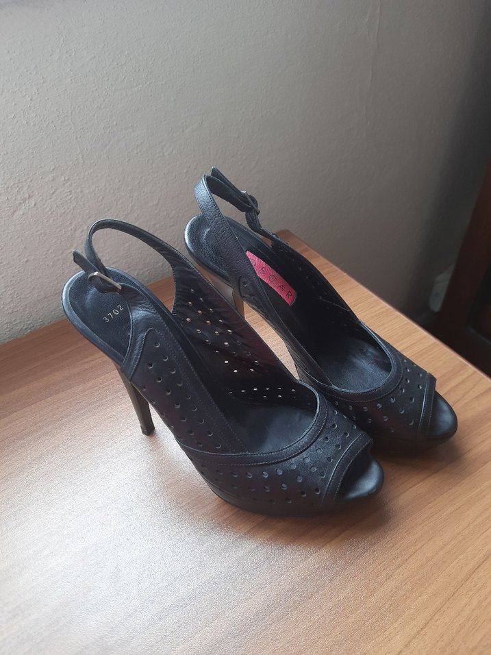 Tokalı Siyah Stiletto Topuklu Kadın Ayakkabı - Görsel 5