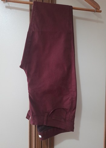 Bordo Kadın Midi Pantolon - Görsel 2