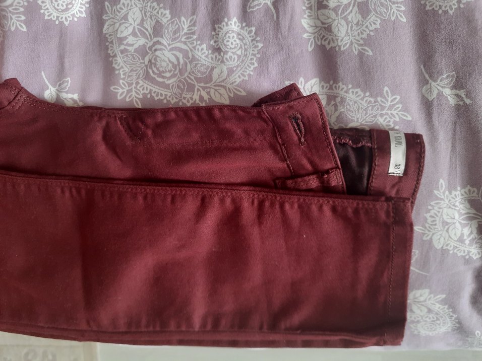 Bordo Kadın Midi Pantolon - Görsel 3