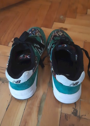 Detaylı Turkuaz Desenli Spor Ayakkabı unicex - Görsel 3