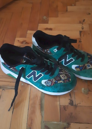 Detaylı Turkuaz Desenli Spor Ayakkabı unicex - Görsel 2