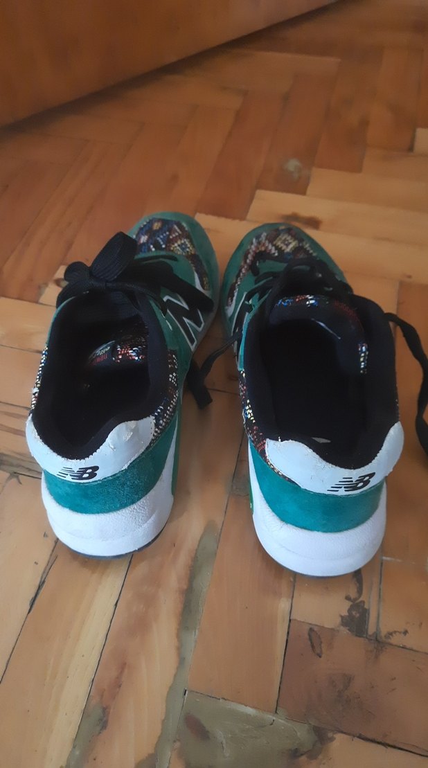 Detaylı Turkuaz Desenli Spor Ayakkabı unicex - Görsel 3