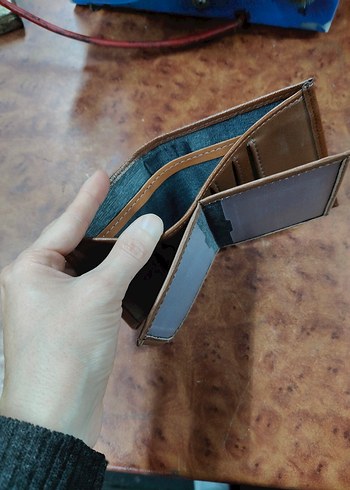 Kahverengi Minimalist Erkek Cüzdanı-
imalattan sıfır ürün - Görsel 5