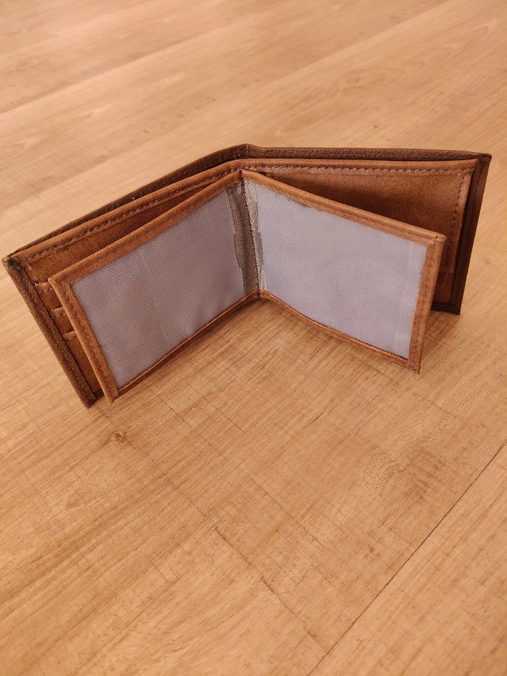 Suni Deri Bej Erkek Cüzdanı-İmalattan Sıfır Ürün - Görsel 3