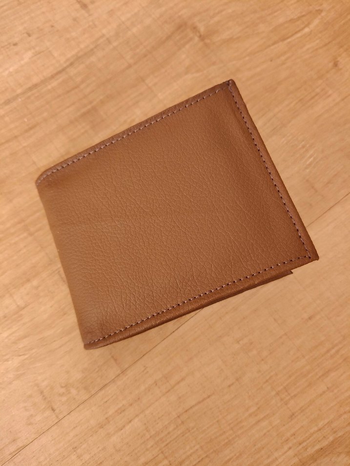 Suni Deri Bej Erkek Cüzdanı-İmalattan Sıfır Ürün - Görsel 2
