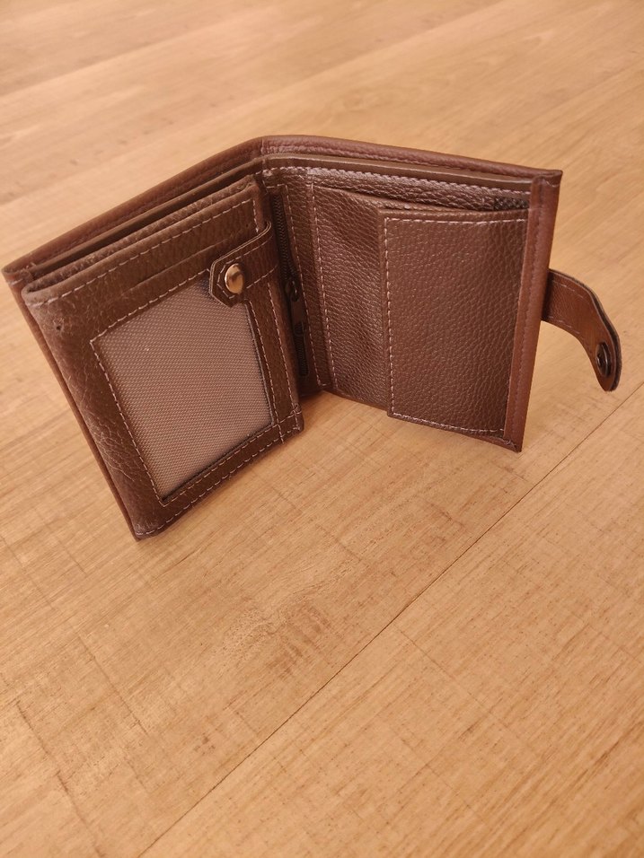 Kahverengi Minimalist Erkek Cüzdanı-İmalattan Sıfır Ürün - Görsel 4