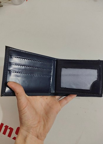 Lacivert Minimalist Erkek Cüzdanı-İmalattan Sıfır Ürün - Görsel 3