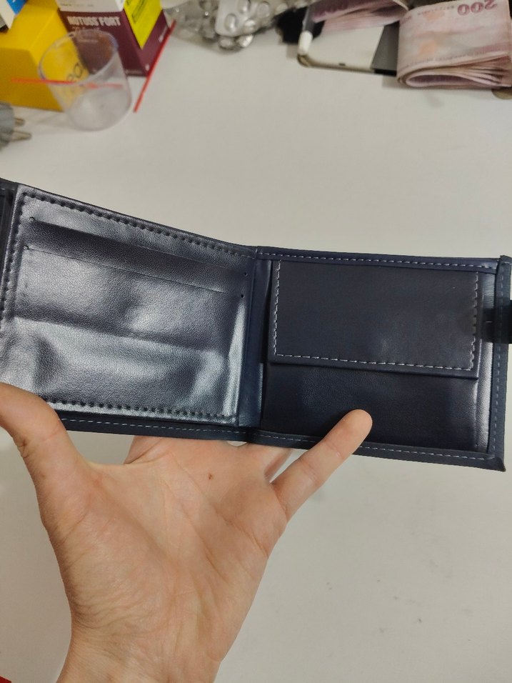 Lacivert Minimalist Erkek Cüzdanı-İmalattan Sıfır Ürün - Görsel 5