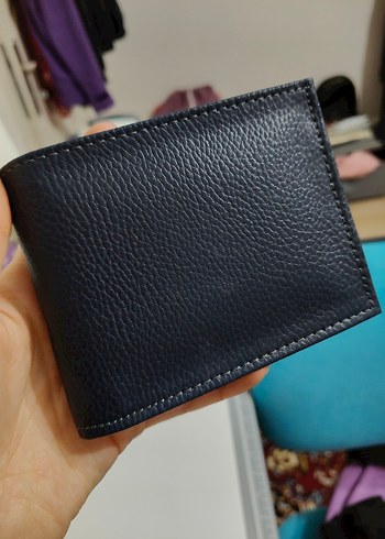 Lacivert Erkek Deri Cüzdan-İmalattan Sıfır Ürün - Görsel 2