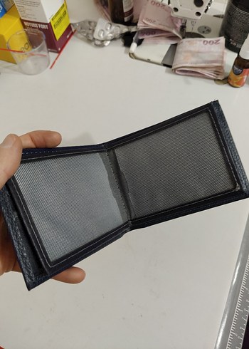 Lacivert Erkek Deri Cüzdan-İmalattan Sıfır Ürün - Görsel 6