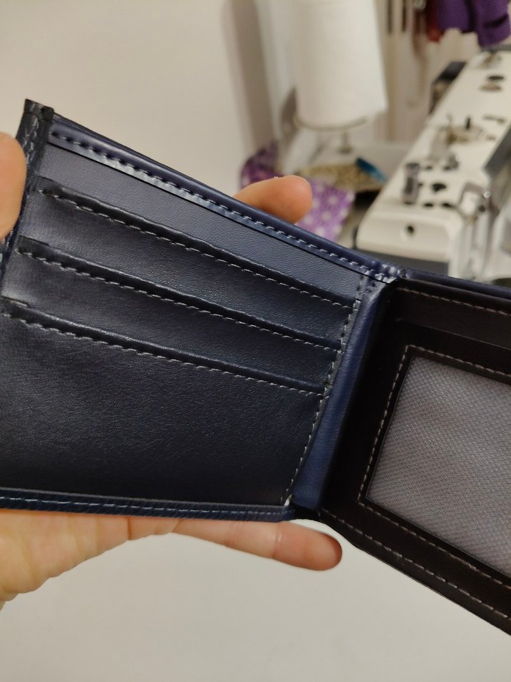Lacivert Erkek Deri Cüzdan-İmalattan Sıfır Ürün - Görsel 4