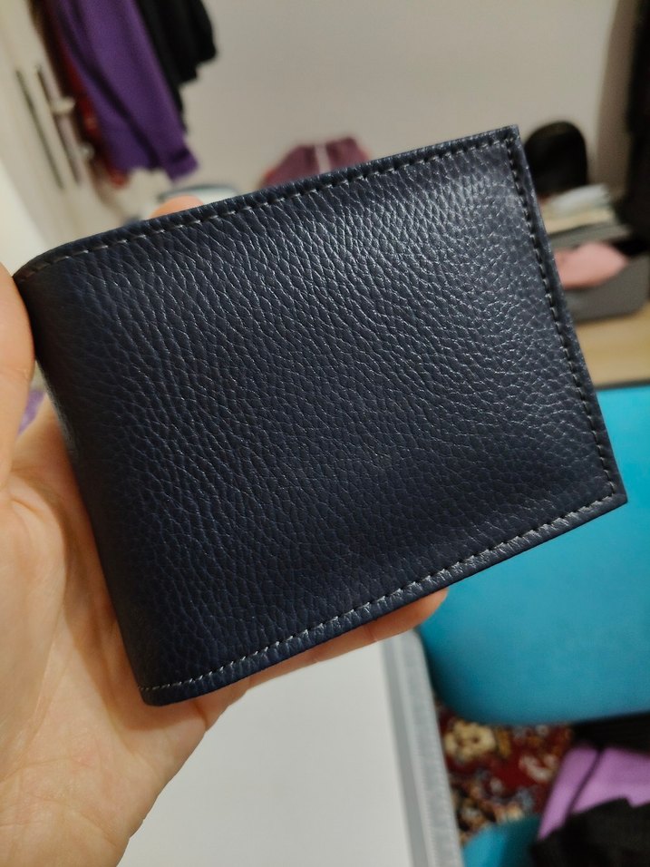 Lacivert Erkek Deri Cüzdan-İmalattan Sıfır Ürün - Görsel 2