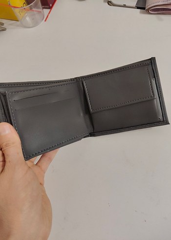 Gri Minimalist Erkek Cüzdan-İmalattan Sıfır Ürün - Görsel 5