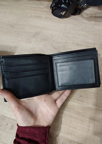 Siyah Minimalist Gerçek Deri Erkek Cüzdanı-İmalattan Sıfır Ürün - Görsel 2