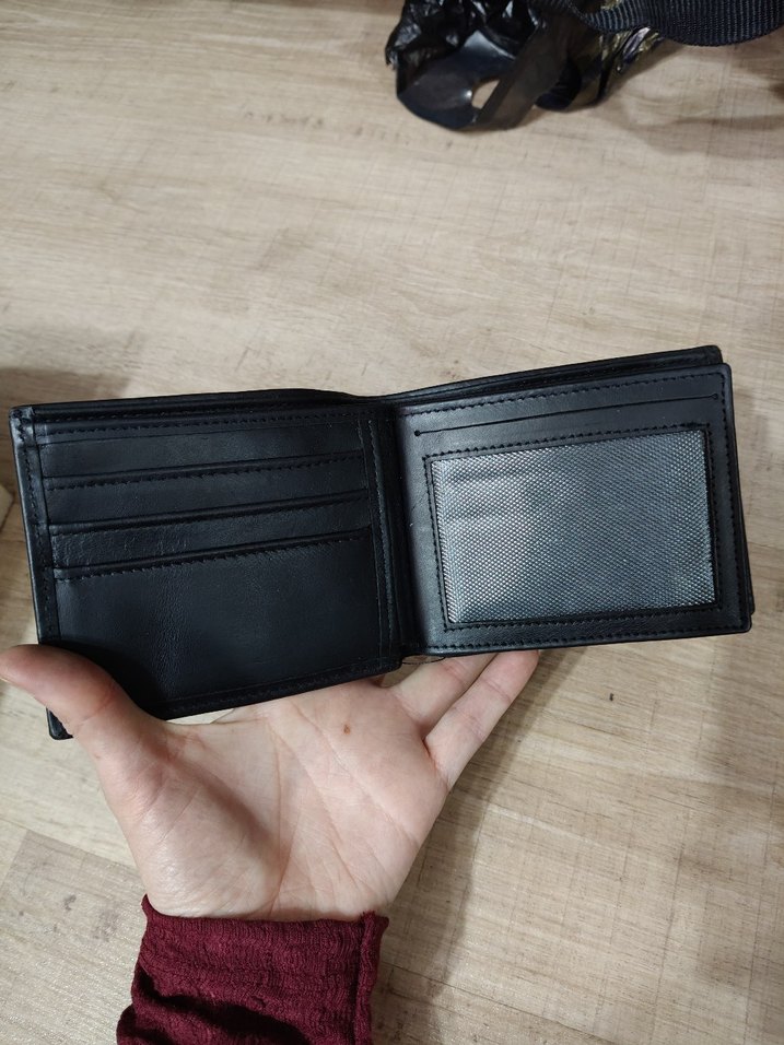 Siyah Minimalist Gerçek Deri Erkek Cüzdanı-İmalattan Sıfır Ürün - Görsel 2