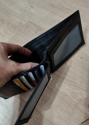 Siyah Minimalist Gerçek DeriErkek Cüzdanı-İmalattan Sıfır Ürün - Görsel 7