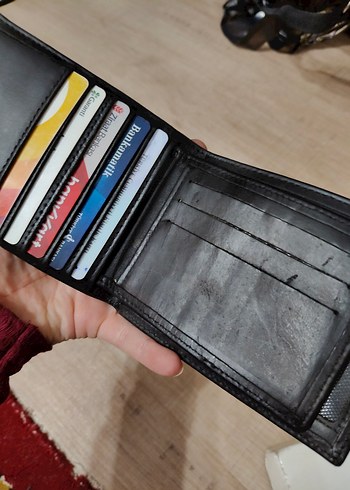 Siyah Minimalist Gerçek DeriErkek Cüzdanı-İmalattan Sıfır Ürün - Görsel 3