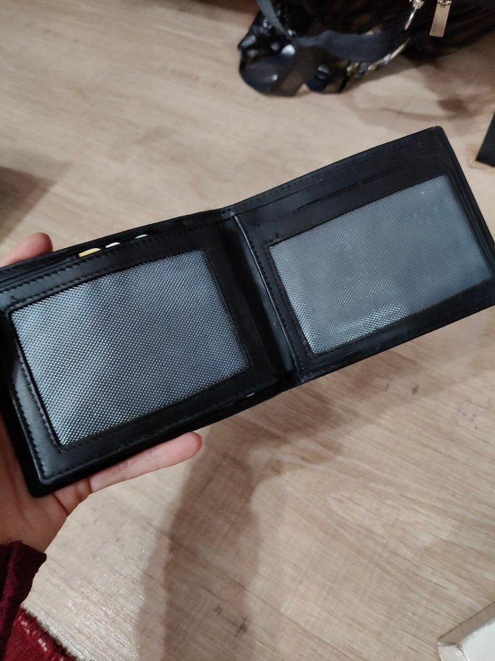 Siyah Minimalist Gerçek DeriErkek Cüzdanı-İmalattan Sıfır Ürün - Görsel 5