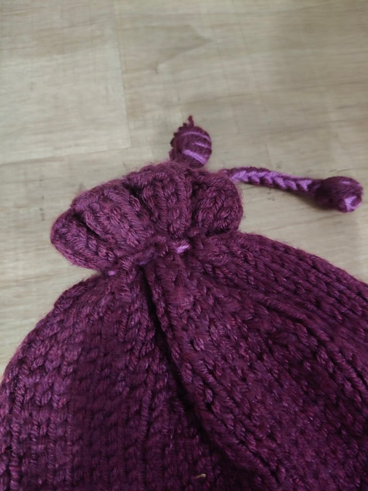 Mor Örgü Kadın Bere - Görsel 4