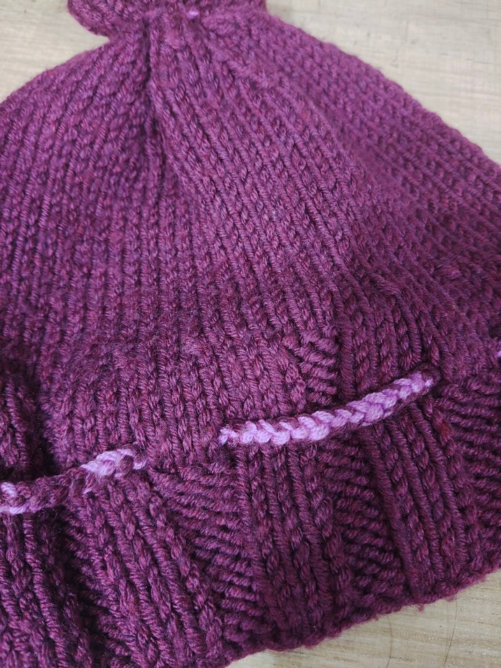 Mor Örgü Kadın Bere - Görsel 3
