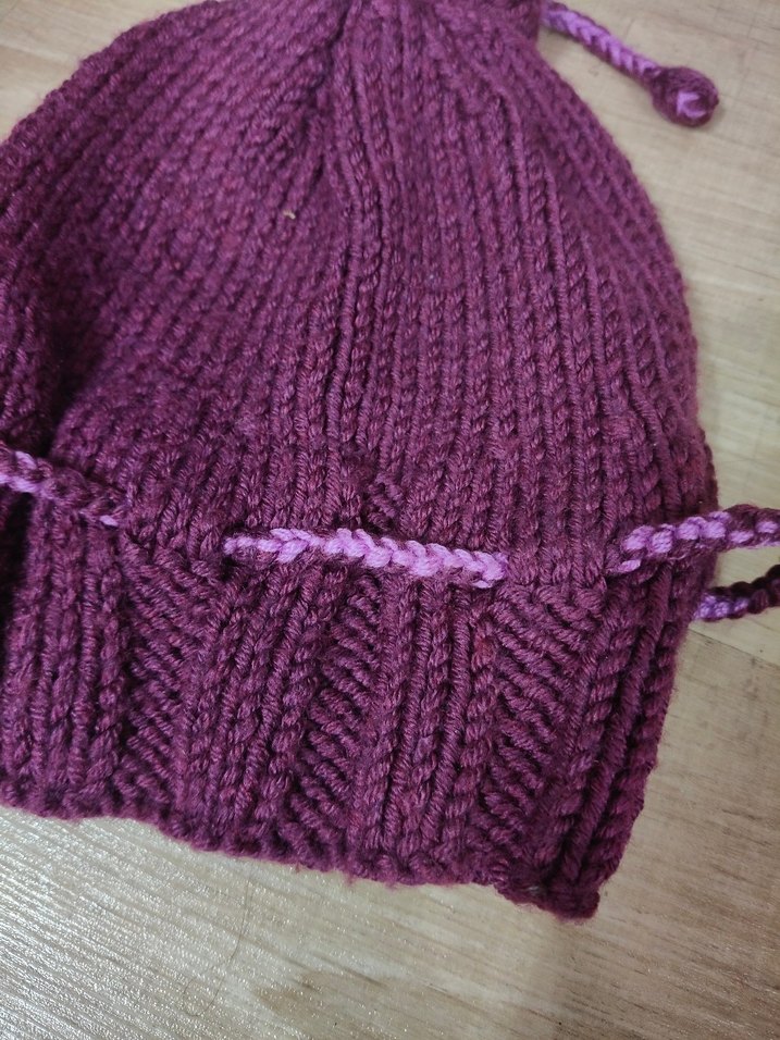 Mor Örgü Kadın Bere - Görsel 2