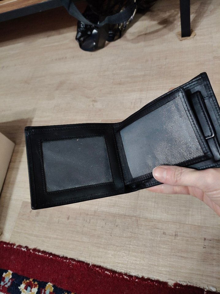 Düz Siyah Gerçek DeriErkek Cüzdanı-İmalattan Sıfır Ürün - Görsel 2