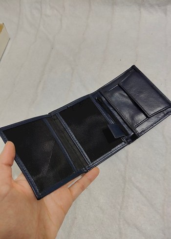 Lacivert Gerçek Deri Erkek Cüzdan-İmalattan Sıfır Ürün - Görsel 4