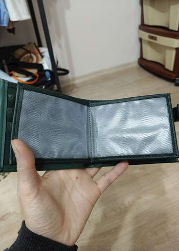 Çıtçıtlı-Patlı Yeşil Erkek Cüzdanı-
İmalattan Sıfır Ürün - Görsel 6