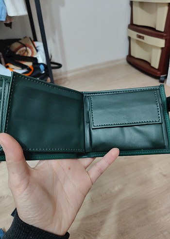 Çıtçıtlı-Patlı Yeşil Erkek Cüzdanı-
İmalattan Sıfır Ürün - Görsel 4