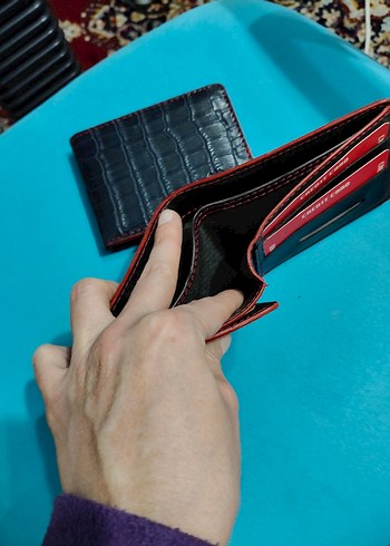 Lacivert Desenli Erkek Cüzdan - Görsel 4