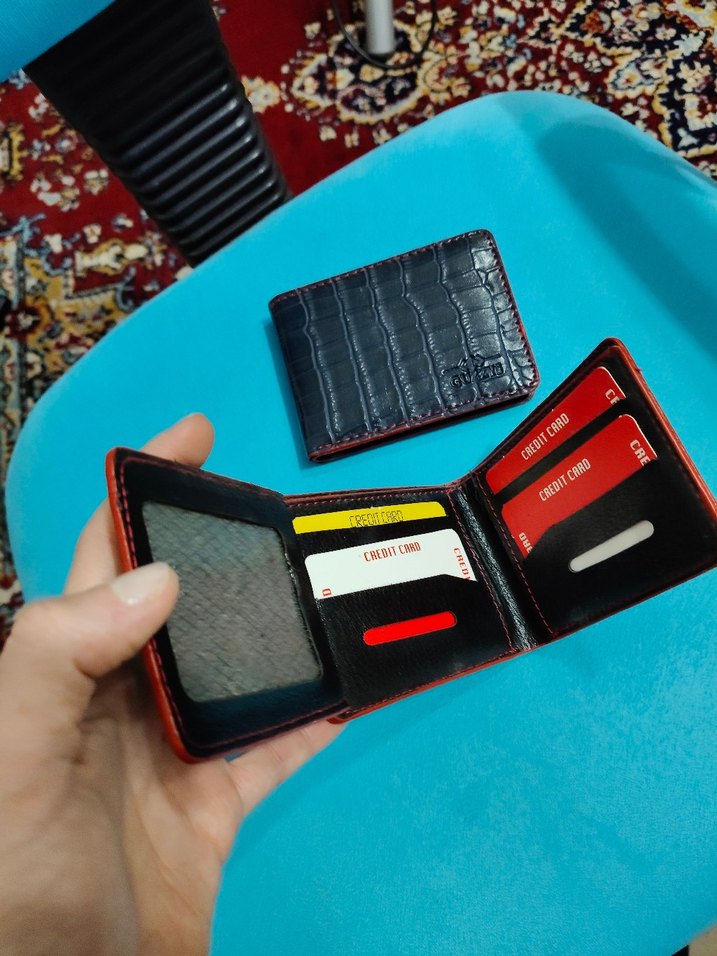 Siyah Desenli Erkek Cüzdan - Görsel 2