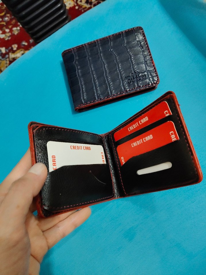 Siyah Desenli Erkek Cüzdan - Görsel 3