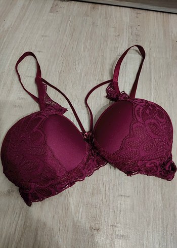 Bordo Dantel Detaylı Bohem Sütyen-(Hiç kullanılmamış-80 Beden) - Görsel 6