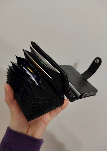 Mekanizmalı/Akardion kartlıklı Unısex Cüzdan-İmalattan Sıfır - Görsel 5