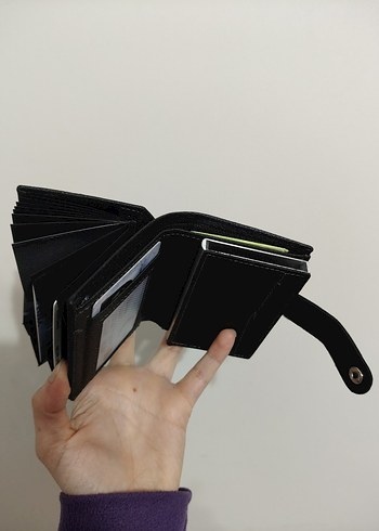 Mekanizmalı/Akardion kartlıklı Unısex Cüzdan-İmalattan Sıfır - Görsel 7