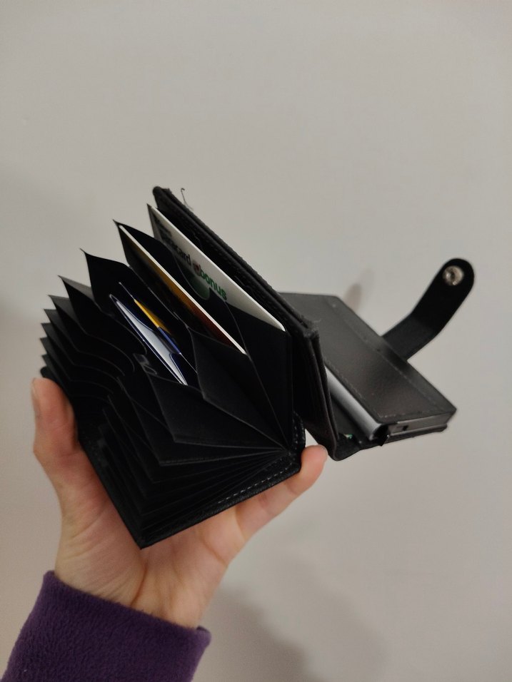 Mekanizmalı/Akardion kartlıklı Unısex Cüzdan-İmalattan Sıfır - Görsel 5