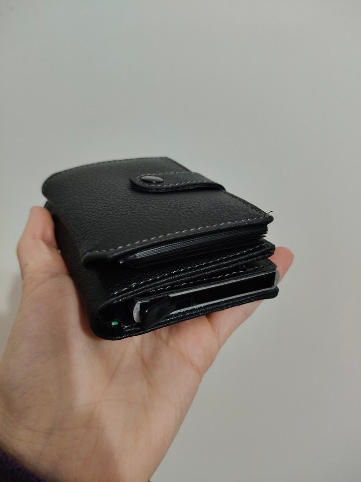 Mekanizmalı/Akardion kartlıklı Unısex Cüzdan-İmalattan Sıfır - Görsel 3