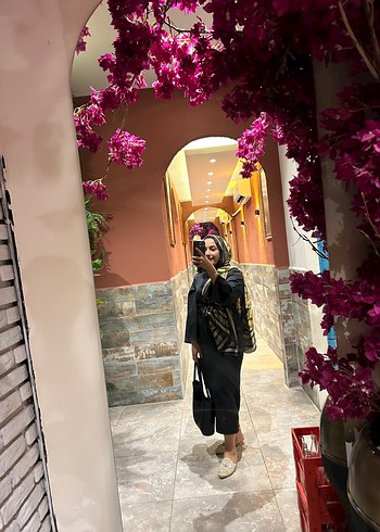 Pembe Drapeli Bohem Uzun Elbise - Görsel 2