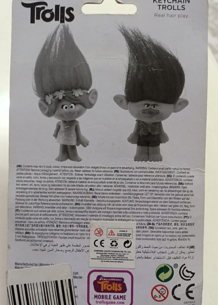 TROLLS BÜYÜK BOY ANAHTARLIK - Görsel 2