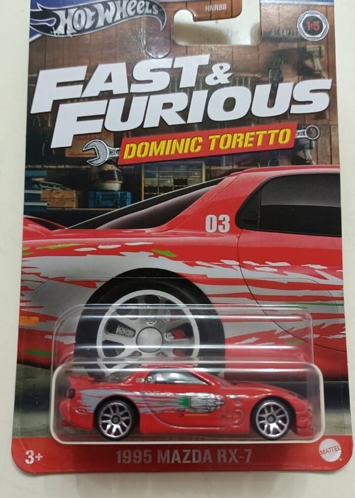 HOTWHEELS DOMİNİC TORETTO 1995 MAZDA RX-7 - Görsel 3